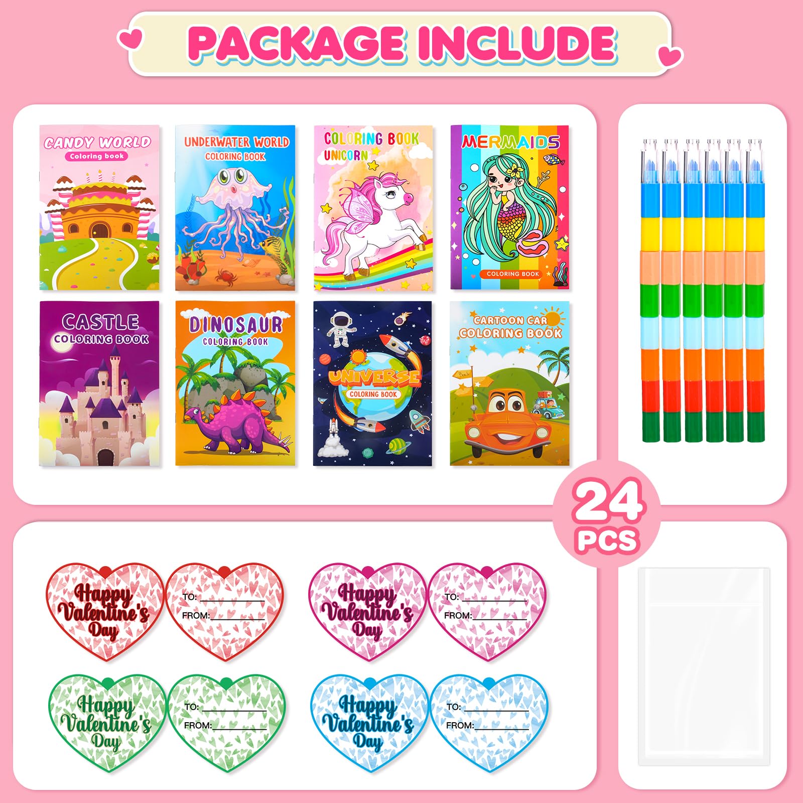 Foto 3 pulgar | Libros Para Colorear Con Tarjetas Para Regalar El Día De San Valentín Para Niños De Más De 3 Años - Venta Internaci