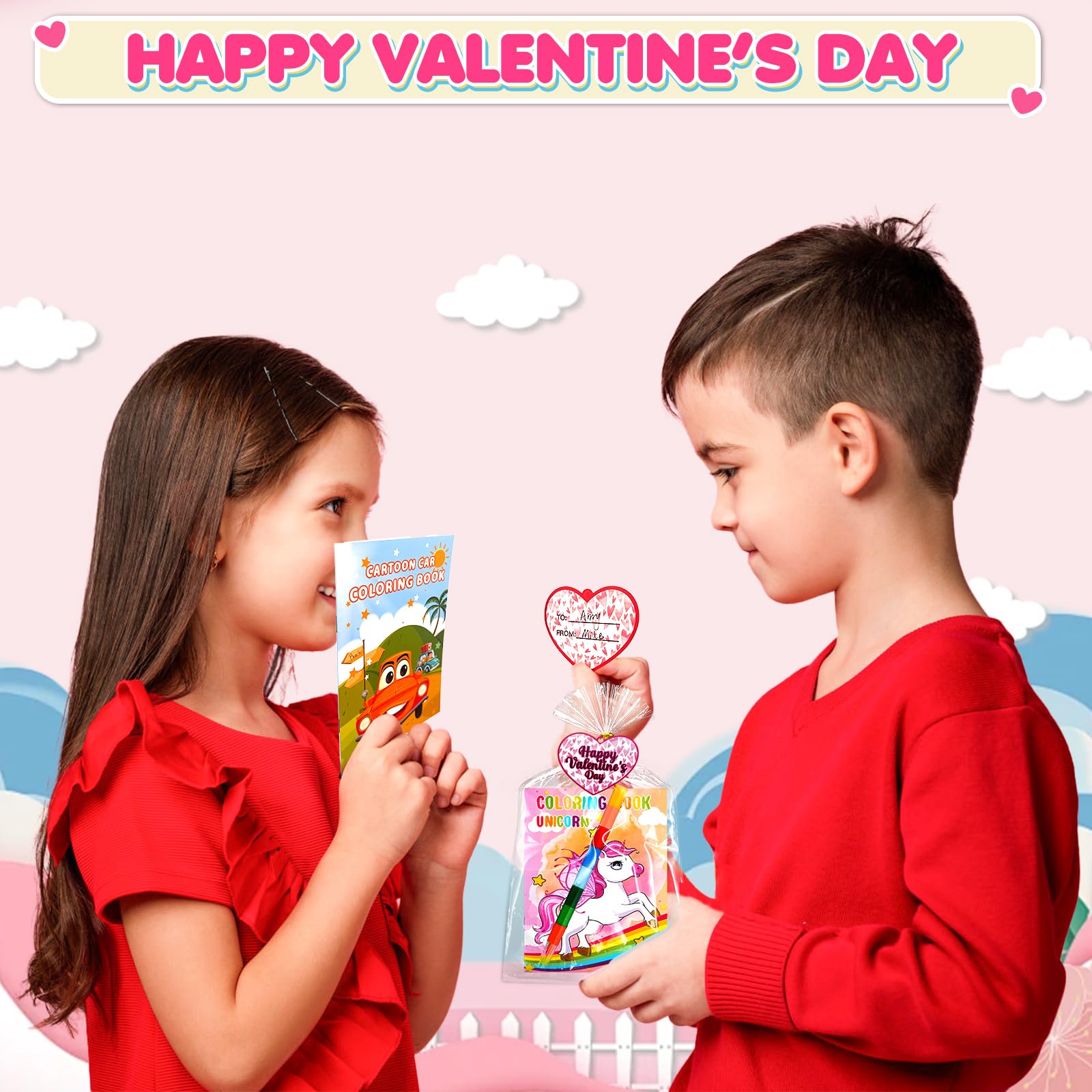 Foto 4 pulgar | Libros Para Colorear Con Tarjetas Para Regalar El Día De San Valentín Para Niños De Más De 3 Años - Venta Internaci