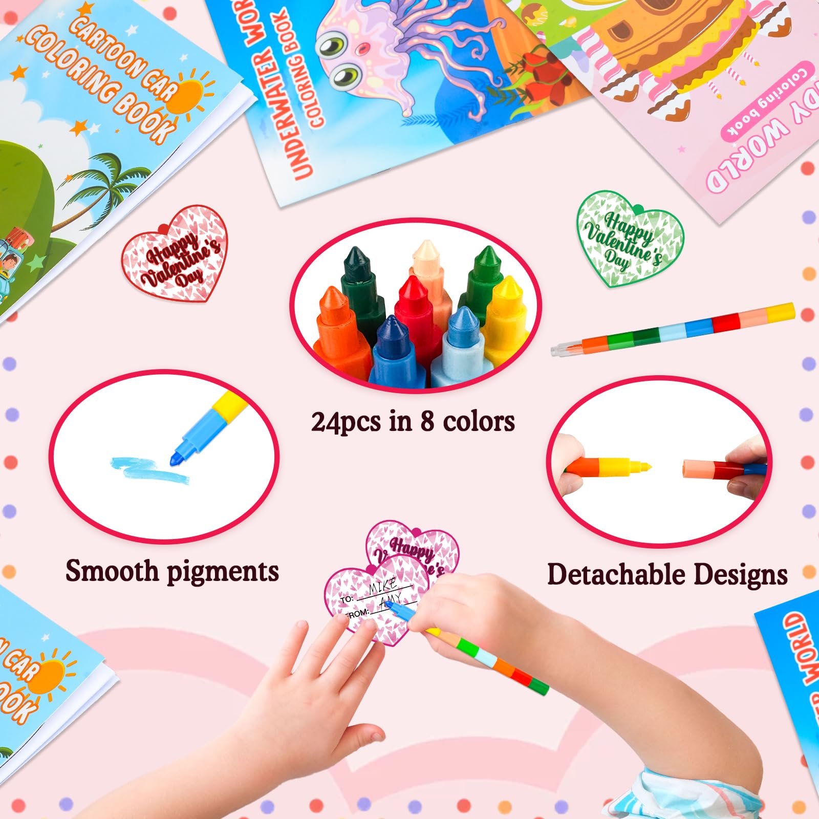 Foto 8 pulgar | Libros Para Colorear Con Tarjetas Para Regalar El Día De San Valentín Para Niños De Más De 3 Años - Venta Internaci