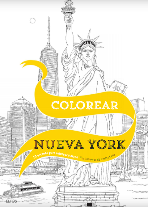 Foto 2 pulgar | Colorear Nueva York Emma Kelly Blume Tapa Blanda