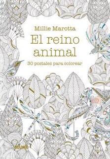 Foto 1 | 30 Postales Para Colorear. Reino Animal Millie Marotta Blume Tapa Blanda