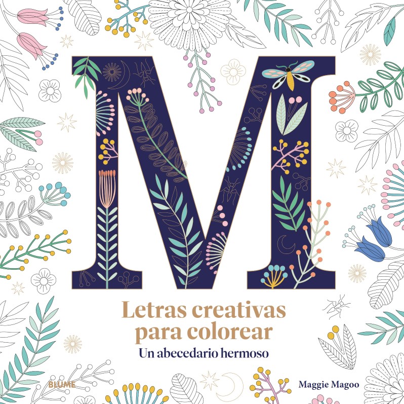 Foto 2 pulgar | Letras Creativas Para Colorear Carole Fenwick Blume Tapa Blanda