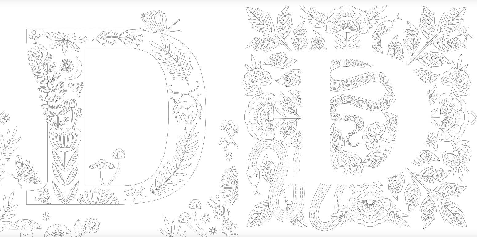 Foto 3 pulgar | Letras Creativas Para Colorear Carole Fenwick Blume Tapa Blanda