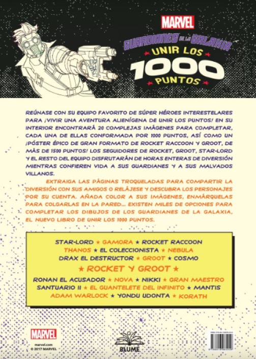 Foto 5 pulgar | Unir Los 1000 Puntos Guardianes De La Galaxia Thomas Pavitte Blume Tapa Blanda