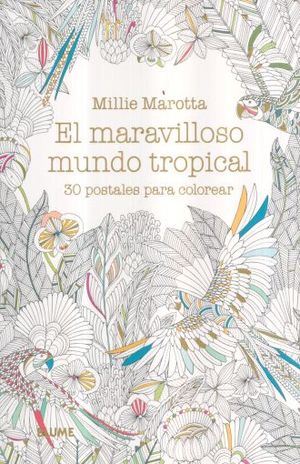 Foto 2 pulgar | Postales. Maravilloso Mundo Tropical Millie Marotta Blume Tapa Blanda