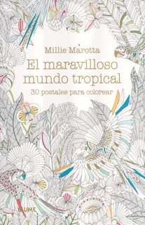 Foto 1 | Postales. Maravilloso Mundo Tropical Millie Marotta Blume Tapa Blanda