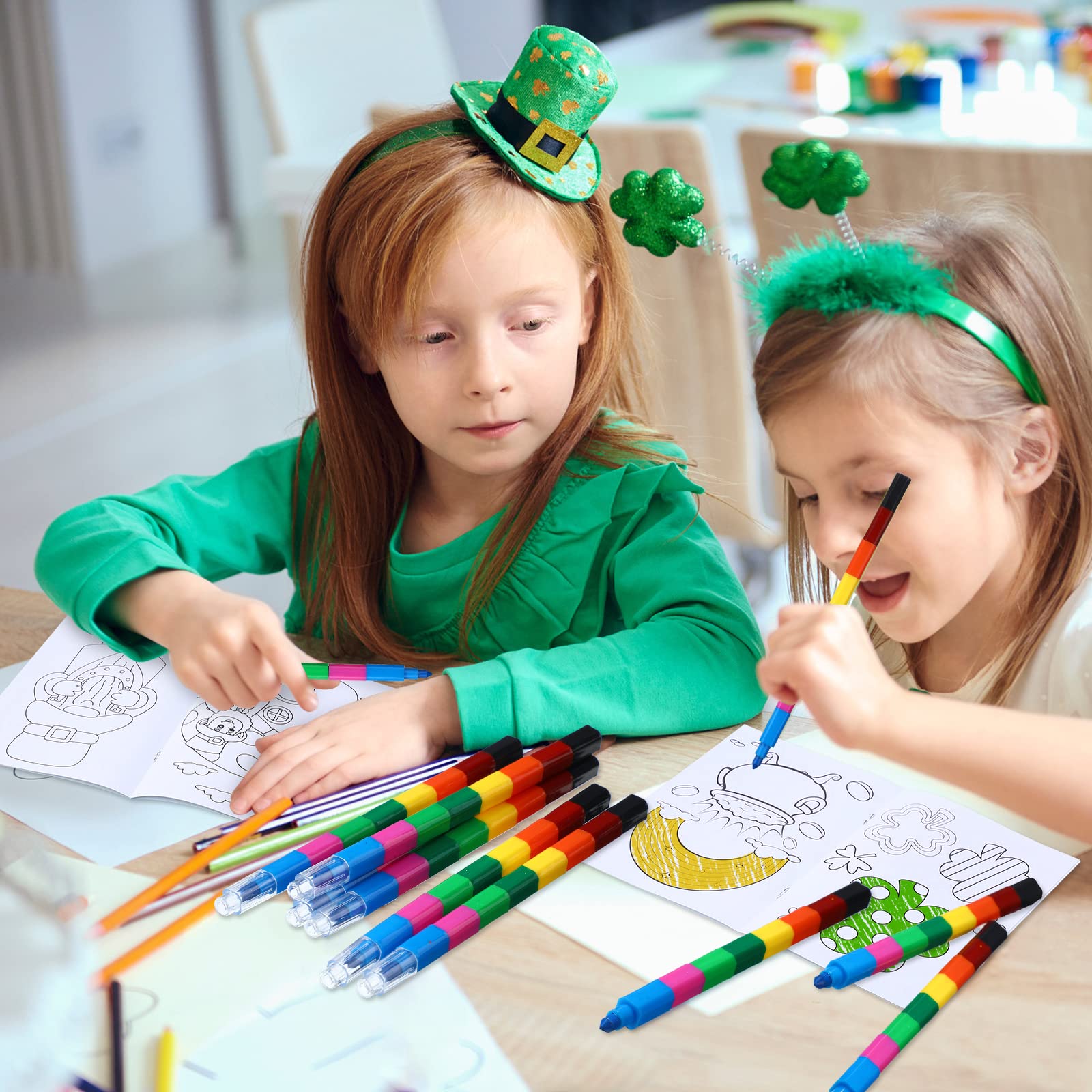 Foto 8 pulgar | Libros Para Colorear Divertidos Para El Día De San Patricio Para Niños Con Crayones X24 - Venta Internacional.