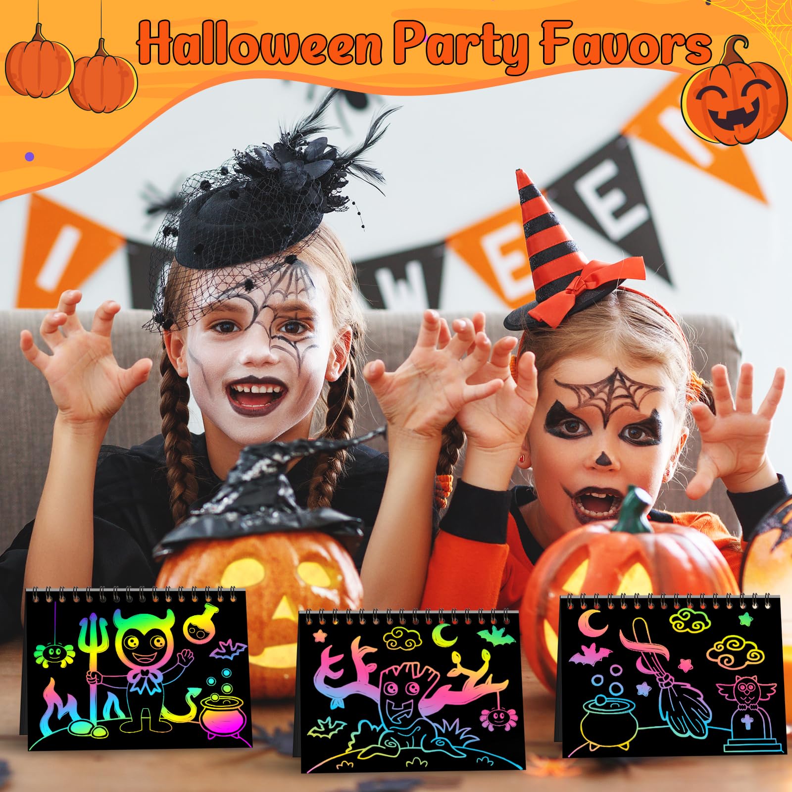 Foto 4 pulgar | Libreta Party Favors Zmlm Rainbow Scratch Art Para Niños, Paquete De 24 - Venta Internacional.