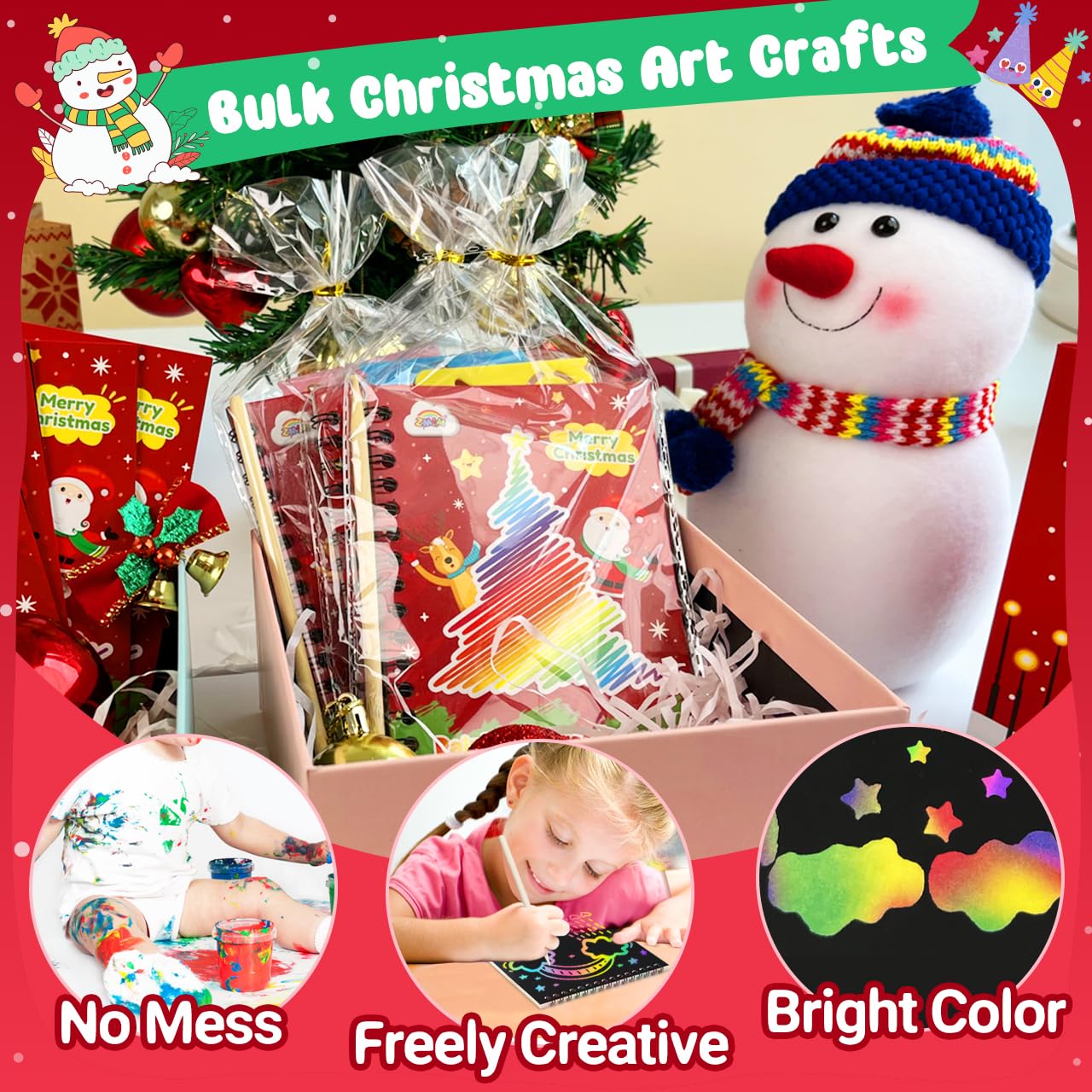 Foto 4 pulgar | Cuaderno Party Favors Zmlm Christmas Scratch Art, Paquete De 16 - Venta Internacional.
