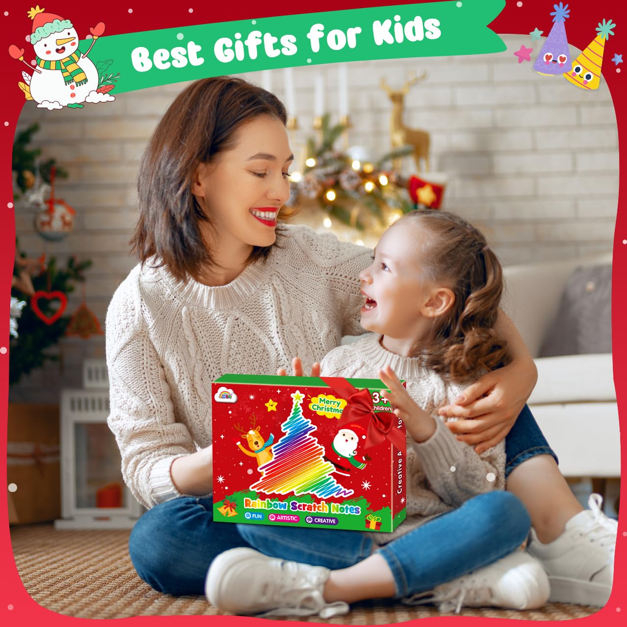 Foto 7 pulgar | Cuaderno Party Favors Zmlm Christmas Scratch Art, Paquete De 16 - Venta Internacional.