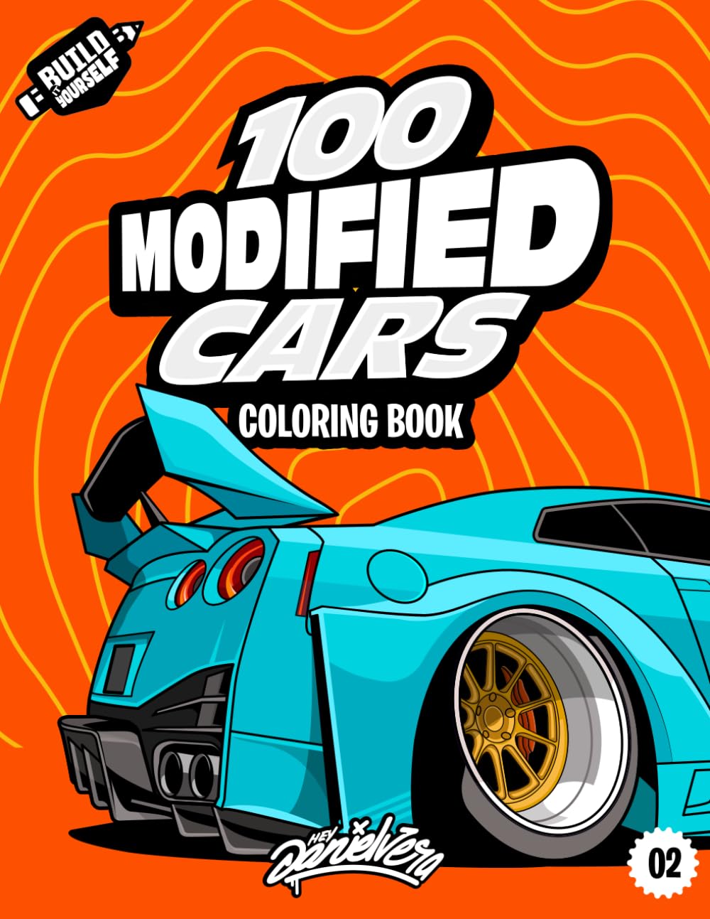 Foto 1 | Libro Para Colorear Con 100 Coches Modificados Para Niños Y Adolescentes De 6 A 18 Años - Venta Internacional.