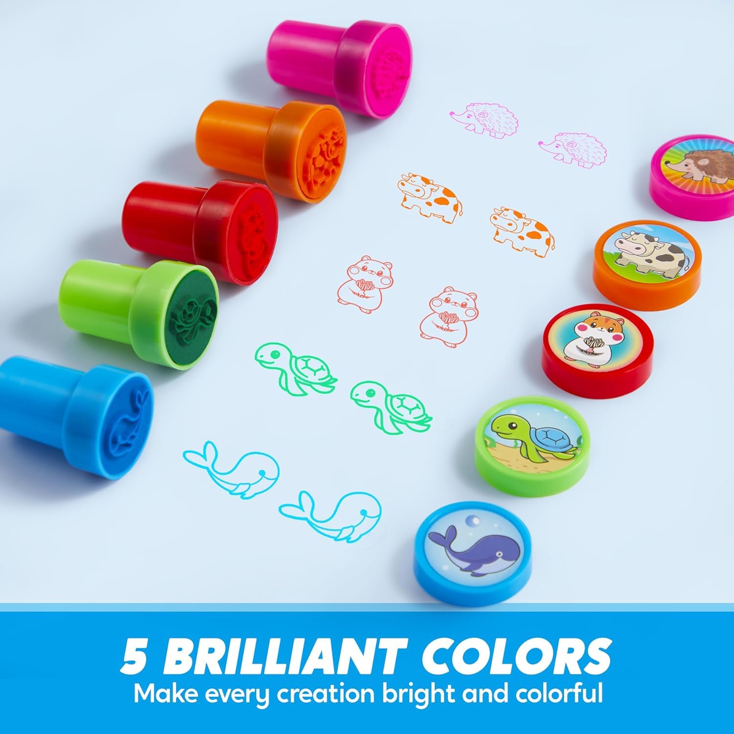 Foto 3 pulgar | Juego De Sellos Joyin Animal  50 Unidades  Para Niños  Con 50 Diseños Diferentes - Venta Internacional.