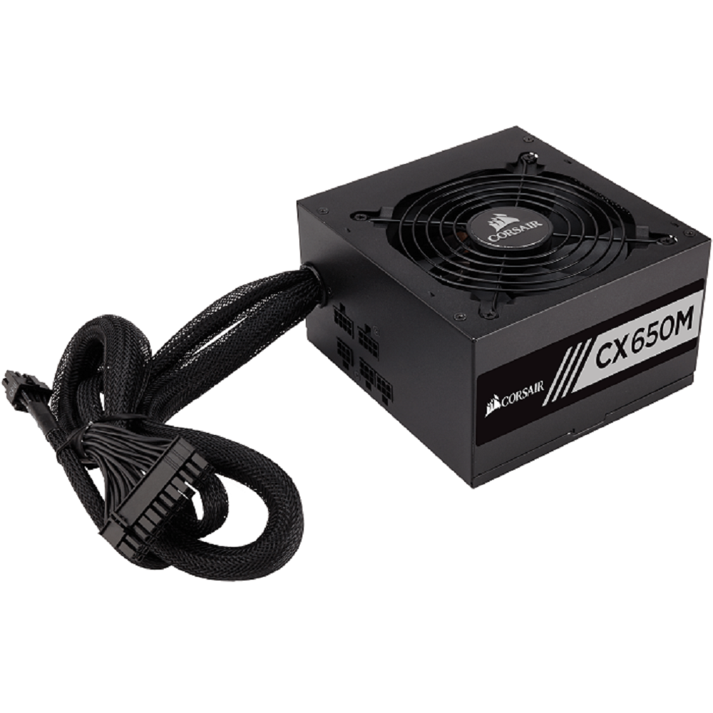 Fuente de Poder Corsair Cx650m 650 W color Negro Sm 80 Plus Bronze Cp-9020103-na