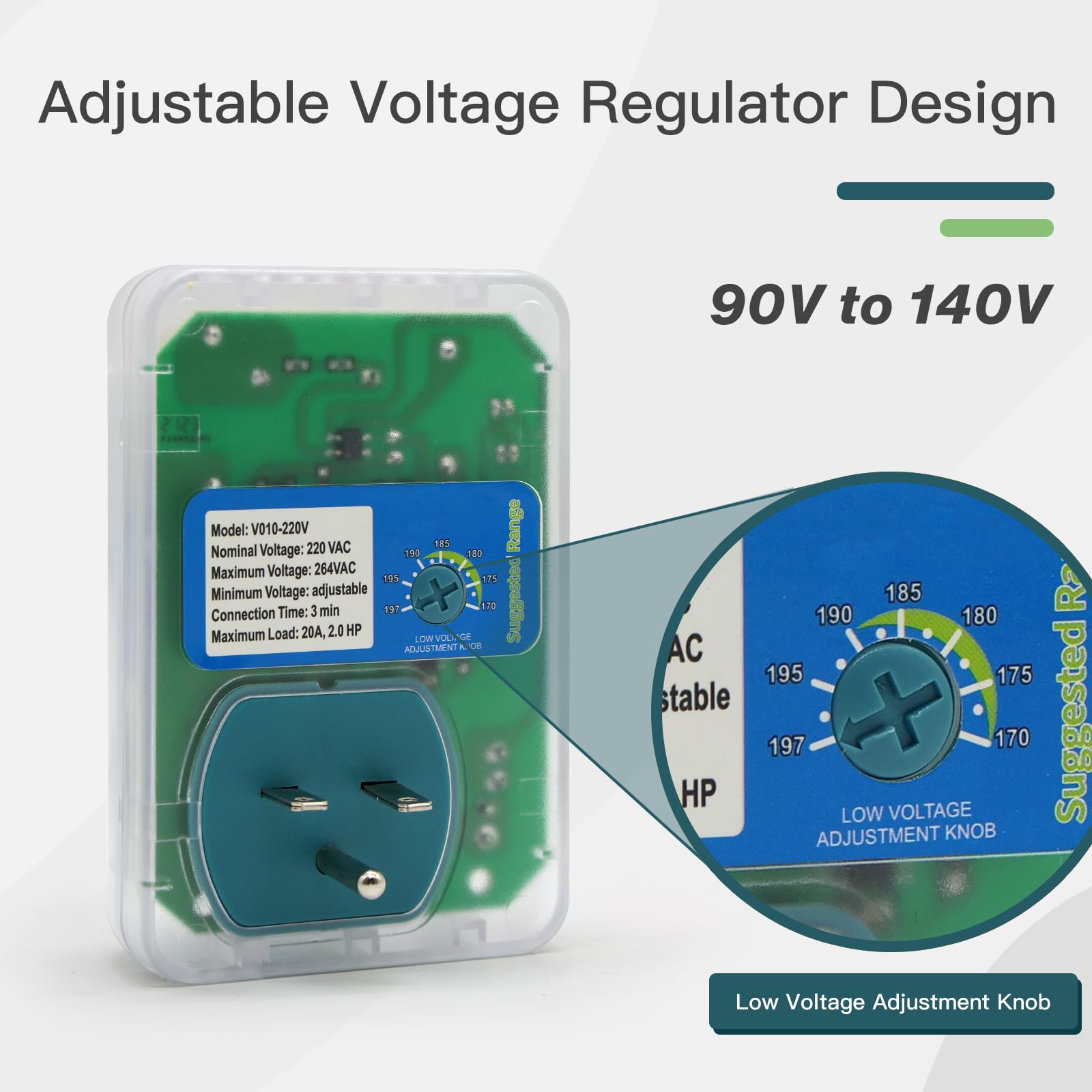 Foto 4 | Protector Contra Sobretensiones Bseed, Certificado Etl, 220 V, 400 W, Para El Hogar, Paquete De 2 - Venta Internacional.