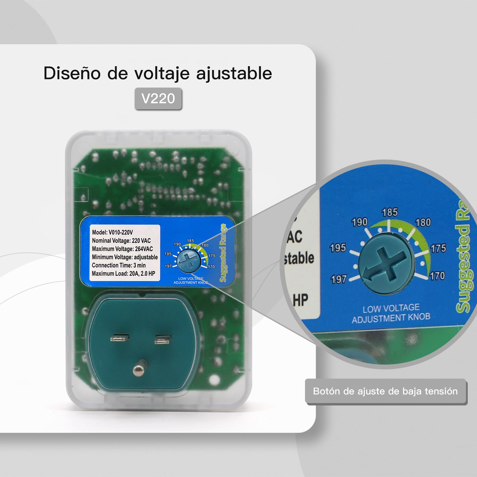 Foto 7 pulgar | Protector Contra Sobretensiones Bseed, Certificado Etl, 220 V, 400 W, Para El Hogar, Paquete De 1 Unidad - Venta