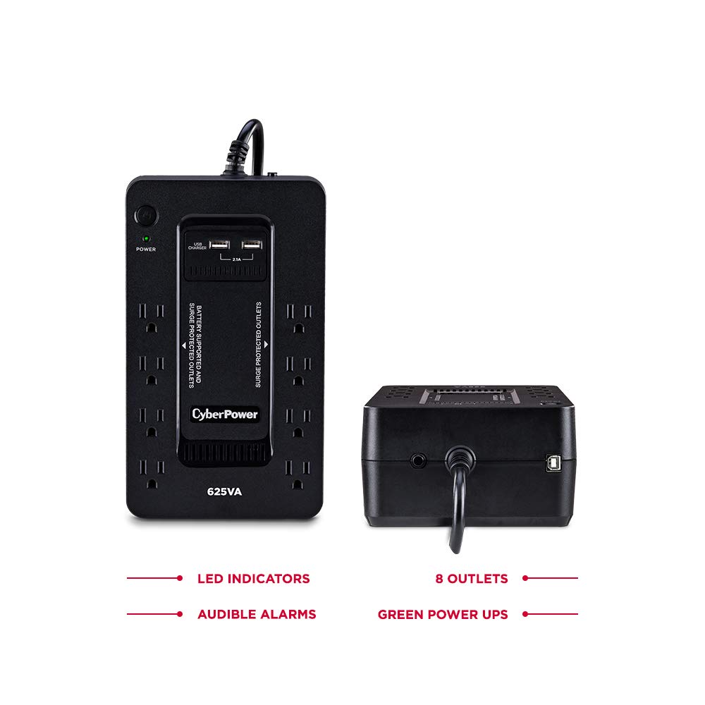 Foto 4 pulgar | Ups Cyberpower St625u En Espera, 625 Va/360 W, 8 Salidas, 2 Usb - Venta Internacional.