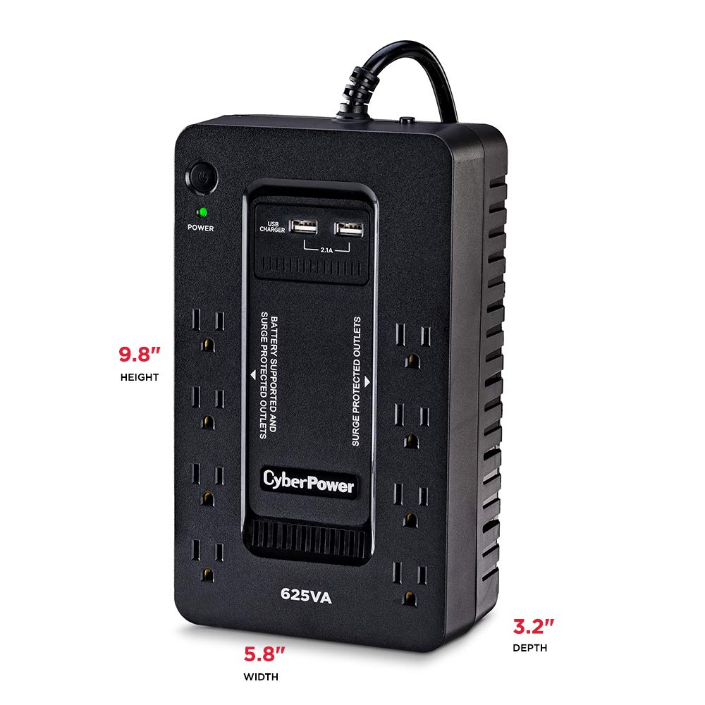 Foto 5 pulgar | Ups Cyberpower St625u En Espera, 625 Va/360 W, 8 Salidas, 2 Usb - Venta Internacional.