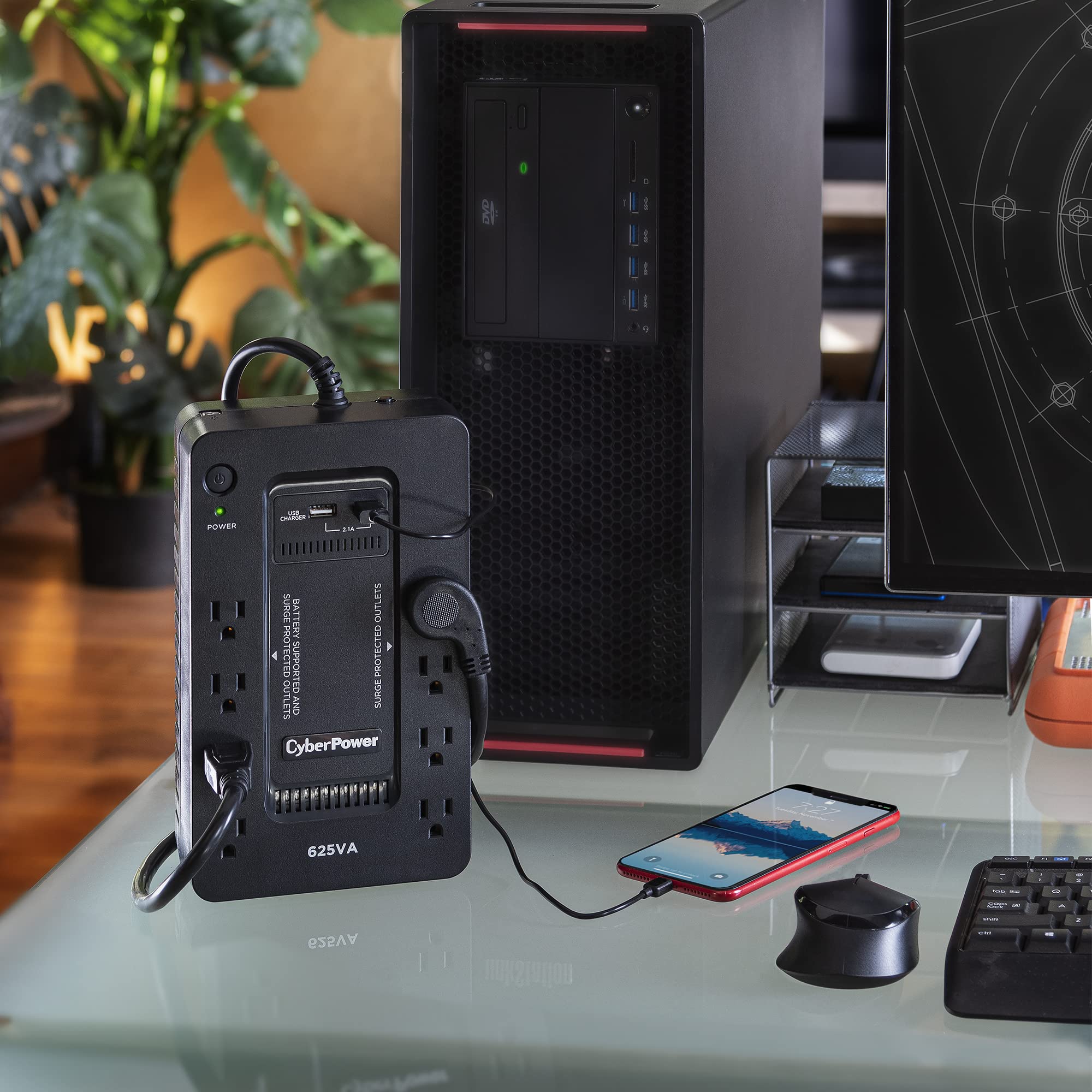 Foto 8 pulgar | Ups Cyberpower St625u En Espera, 625 Va/360 W, 8 Salidas, 2 Usb - Venta Internacional.