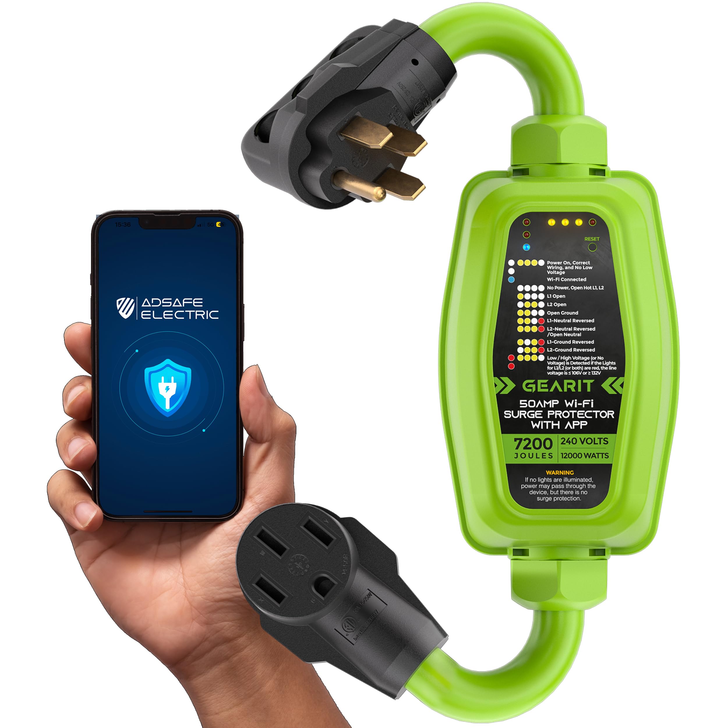 Foto 2 pulgar | Protector Contra Sobretensiones Gearit Rv De 50 Amperios Con Wi-fi Y Monitor Integrado En La Aplicación - Venta I