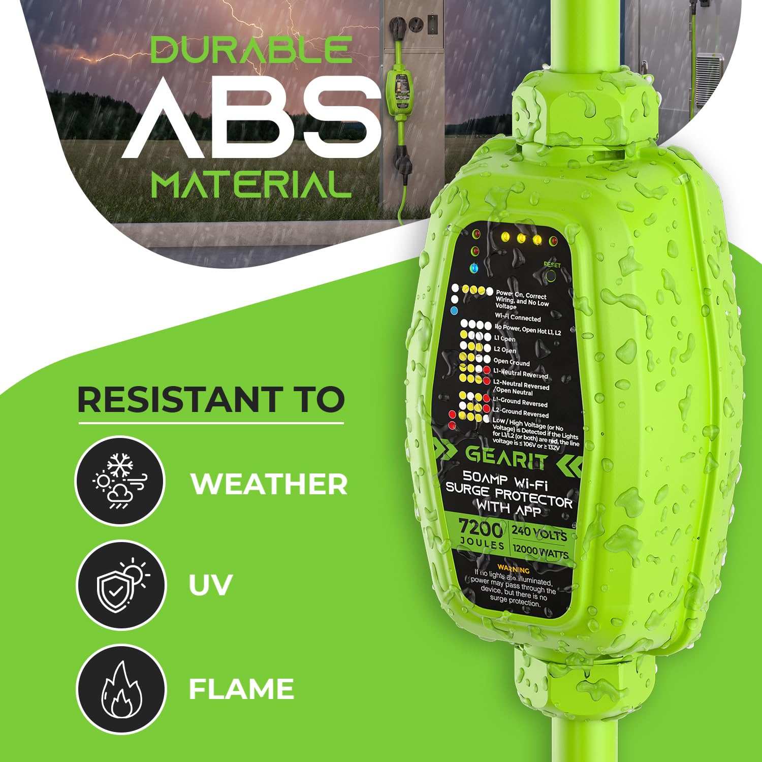 Foto 4 pulgar | Protector Contra Sobretensiones Gearit Rv De 50 Amperios Con Wi-fi Y Monitor Integrado En La Aplicación - Venta I