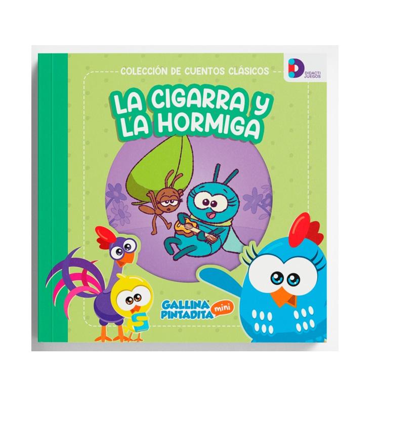 Foto 2 pulgar | Cuentos Clásicos Gallina Pintadita: La Cigarra y Hormiga Didacti Juegos