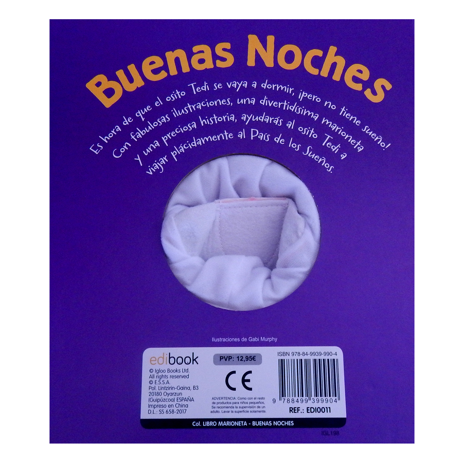 Foto 3 pulgar | Buenas Noches Libro Divo Pasta Dura Púrpura