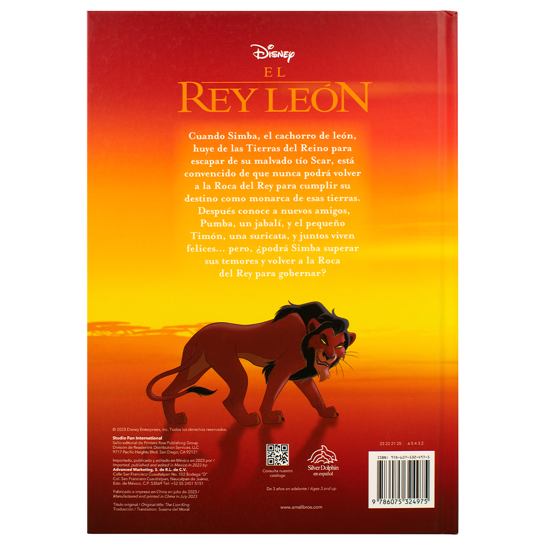 Foto 3 pulgar | Cuento Infantil Clásicos De Disney: El Rey León