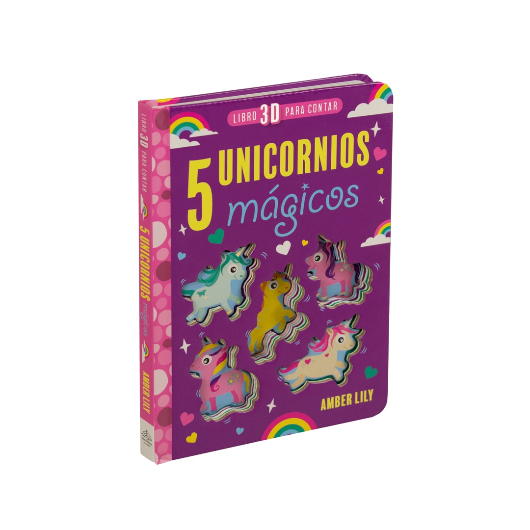 Libro Infantil 3d para Contar: 5 Unicornios Mágicos $286