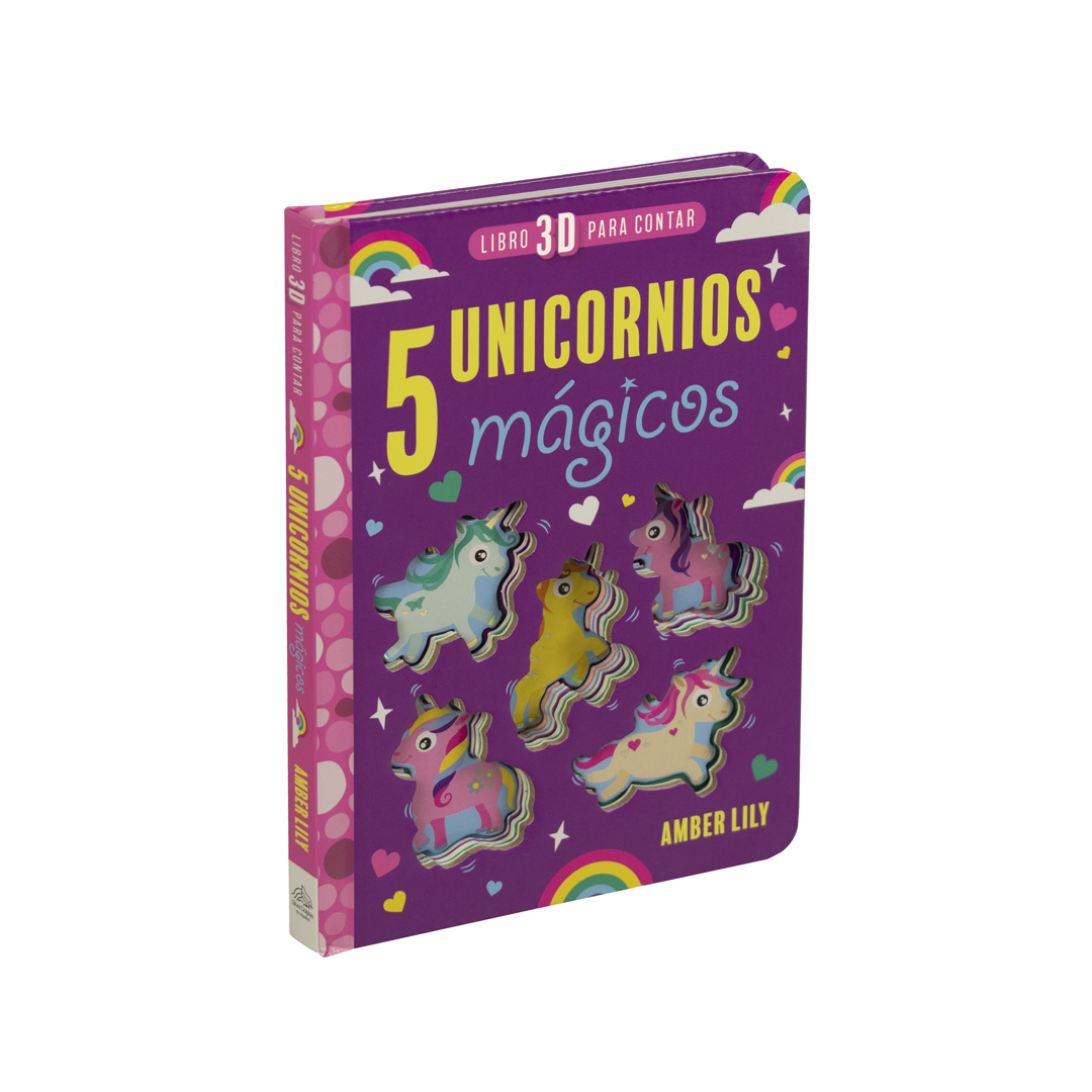 Libro Infantil 3d para Contar: 5 Unicornios Mágicos