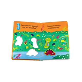 Foto 2 | Libro Infantil 3D para Aprender a Contar: 5 Dinosaurios Rugientes