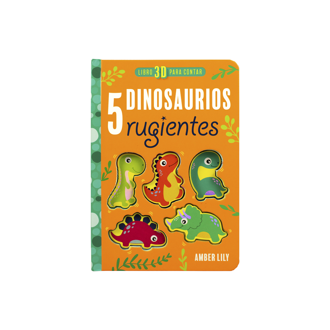 Foto 4 pulgar | Libro Infantil 3D para Aprender a Contar: 5 Dinosaurios Rugientes