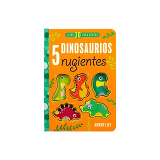 Foto 3 | Libro Infantil 3D para Aprender a Contar: 5 Dinosaurios Rugientes