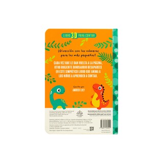 Foto 4 | Libro Infantil 3D para Aprender a Contar: 5 Dinosaurios Rugientes