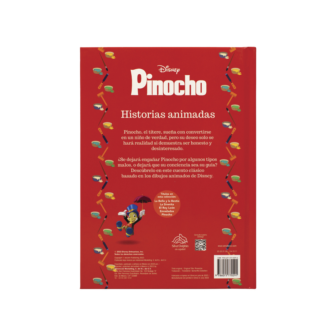 Foto 5 pulgar | Cuento Infantil Historias Animadas Disney: Pinocho