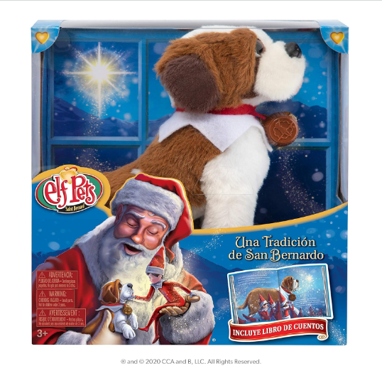 Foto 2 | Elf Pets : San Bernardo Tradition  (Libro en Español Y Mascota color café/blanco)