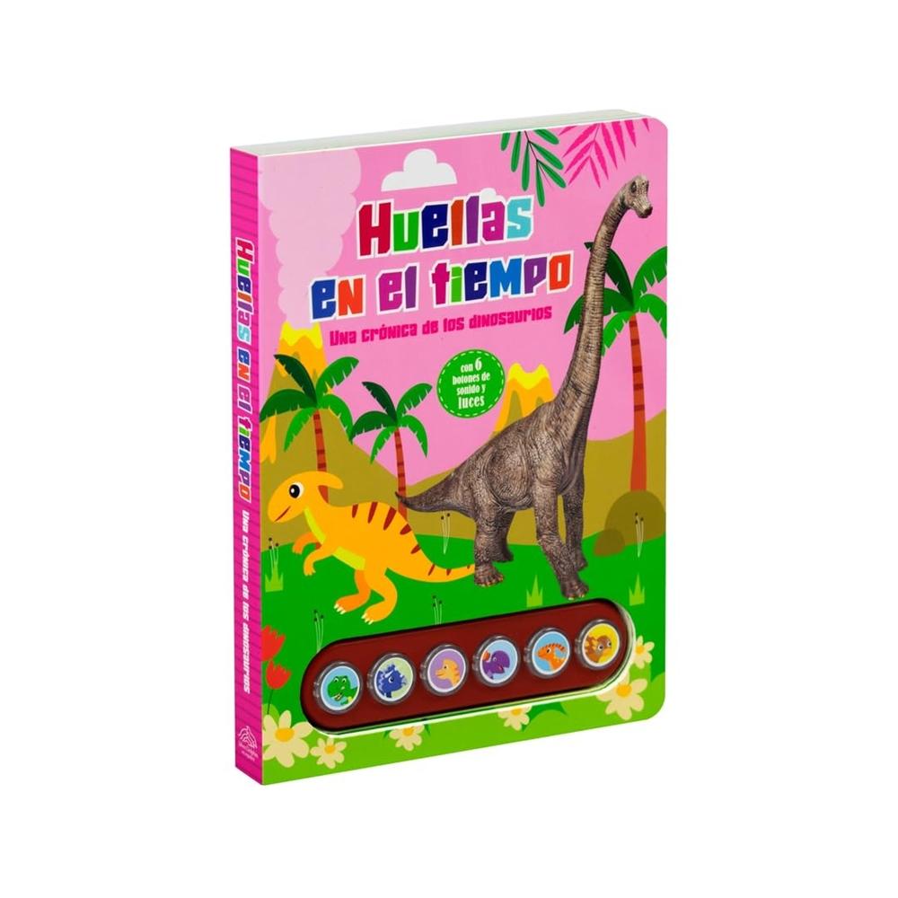 Foto 2 pulgar | Libro Infantil Con Botones De Sonido Y Luces: Huellas En El Tiempo, Una Crónica De Los Dinosaurios