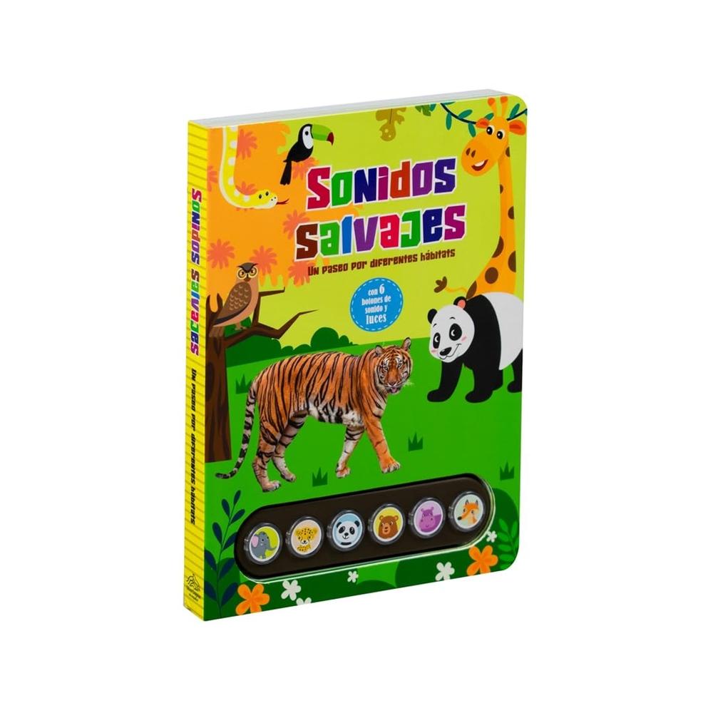 Foto 1 | Libro Infantil Con Botones De Sonido Y Luces: Sonidos Salvajes, Un Paseo Por Diferentes Hábitats