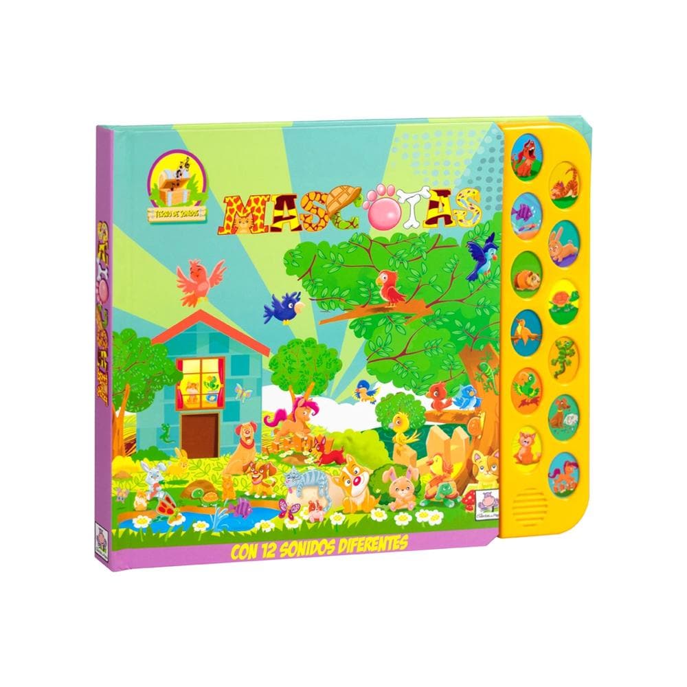Libro Infantil Tesoro De Sonidos: Las Mascotas $299