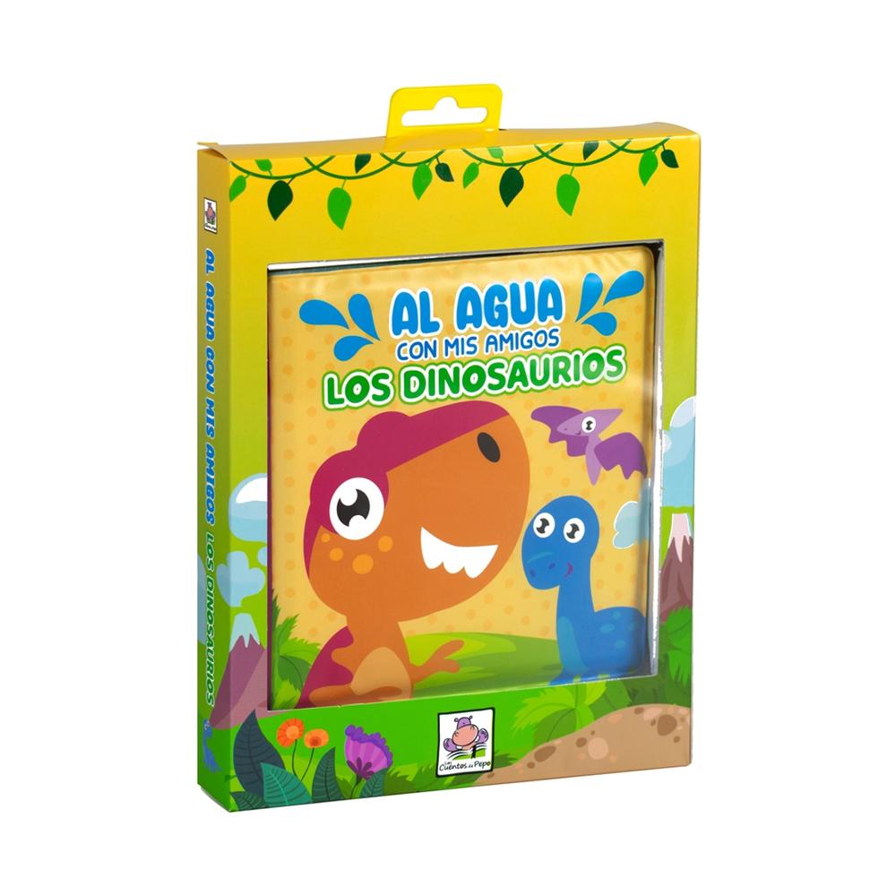 Libro Infantil Para La Hora Del Baño: Al Agua Con Mis Amigos: Los Dinosaurios