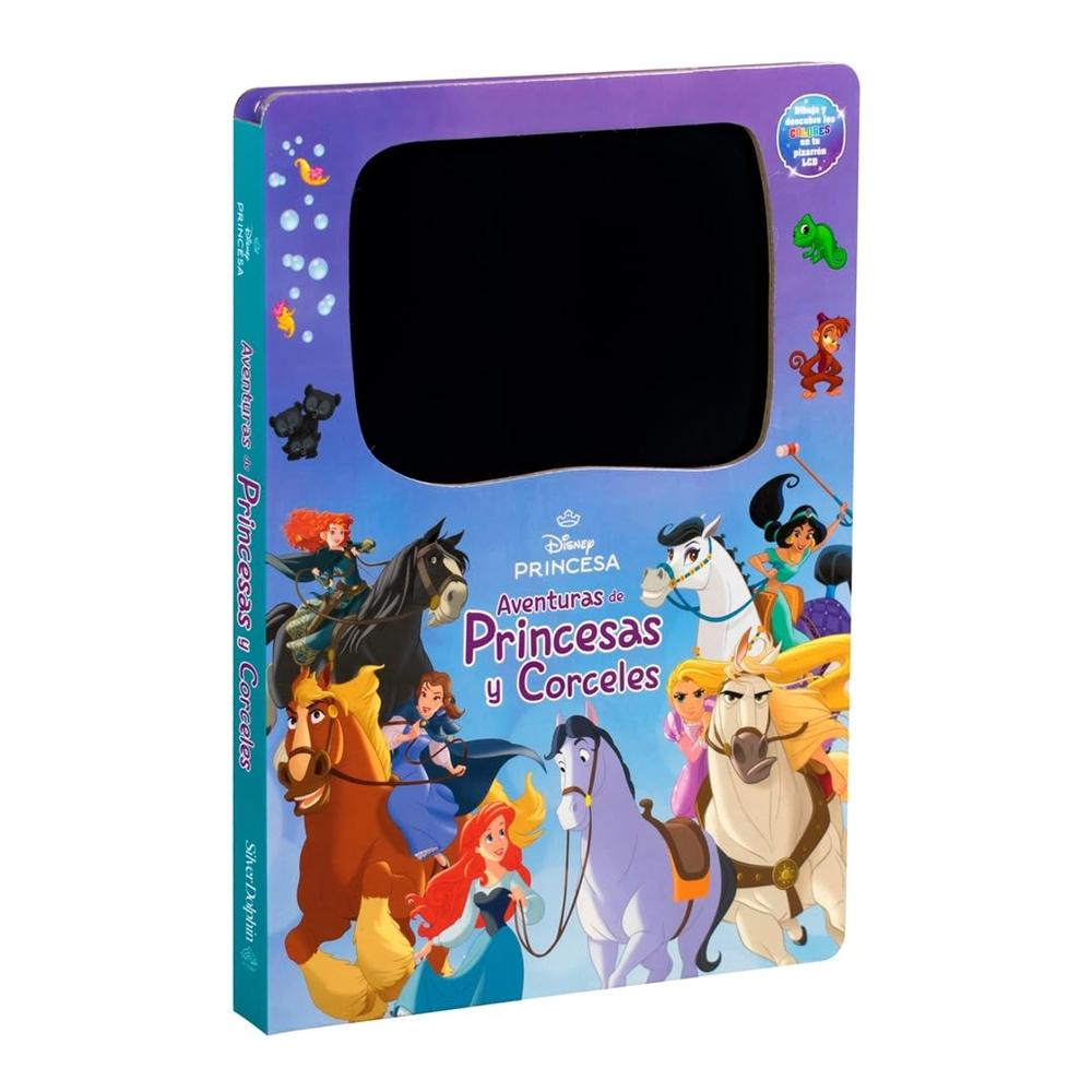 Libro Infantil Con Pizarrón Electrónico: Disney Aventuras De Princesas Y Corceles