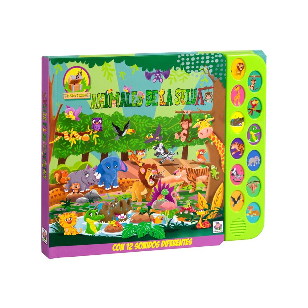 Foto 2 pulgar | Libro Infantil Tesoro De Sonidos: Animales De La Selva