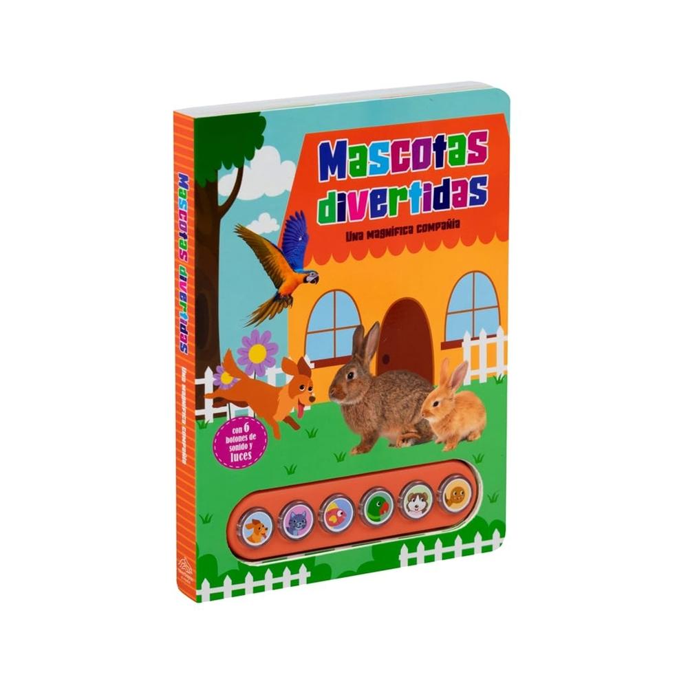 Libro Infantil Con Botones De Sonido Y Luces: Mascotas Divertidas, Una Magnífica Compañía