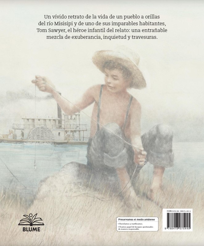 Foto 5 pulgar | Libro Aventuras De Tom Sawyer. Co. Clasicos Mark Twain Blume Tapa Blanda