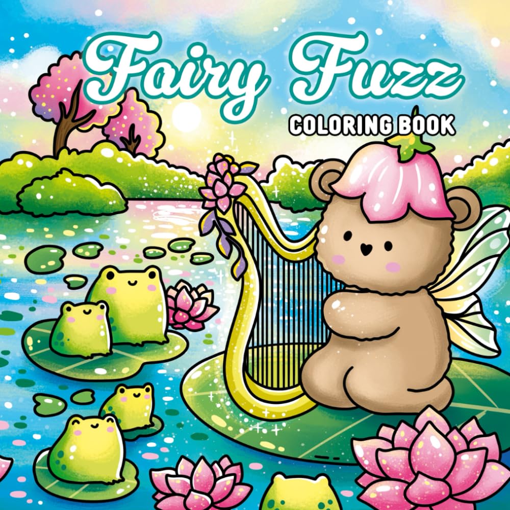 Libro Para Colorear Fairy Fuzz Magic Para Niños Y Adultos Con 42 Pulgadas - Venta Internacional.
