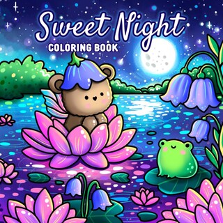 Foto 1 | Libro Para Colorear Sweet Night 42 Ilustraciones Mágicas Para Todas Las Edades - Venta Internacional.