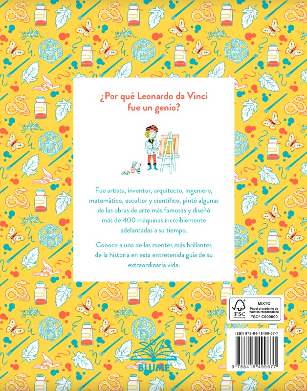 Foto 5 pulgar | Pequeños Relatos. Leonardo Da Vinci Isabel Thomas Y Katja Spitzer Blume Pasta Dura