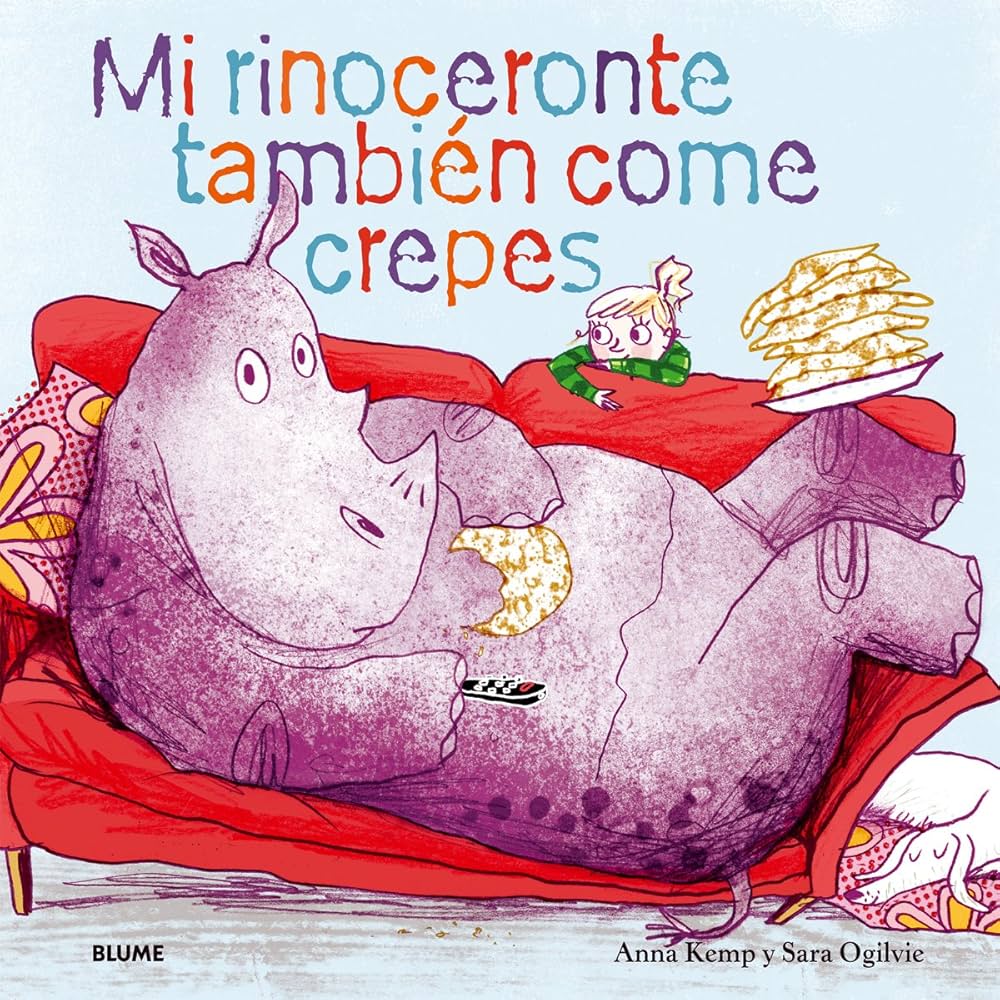 Foto 2 pulgar | Mi Rinoceronte Tambien Come Crepes Anna Kemp Blume Pasta Dura