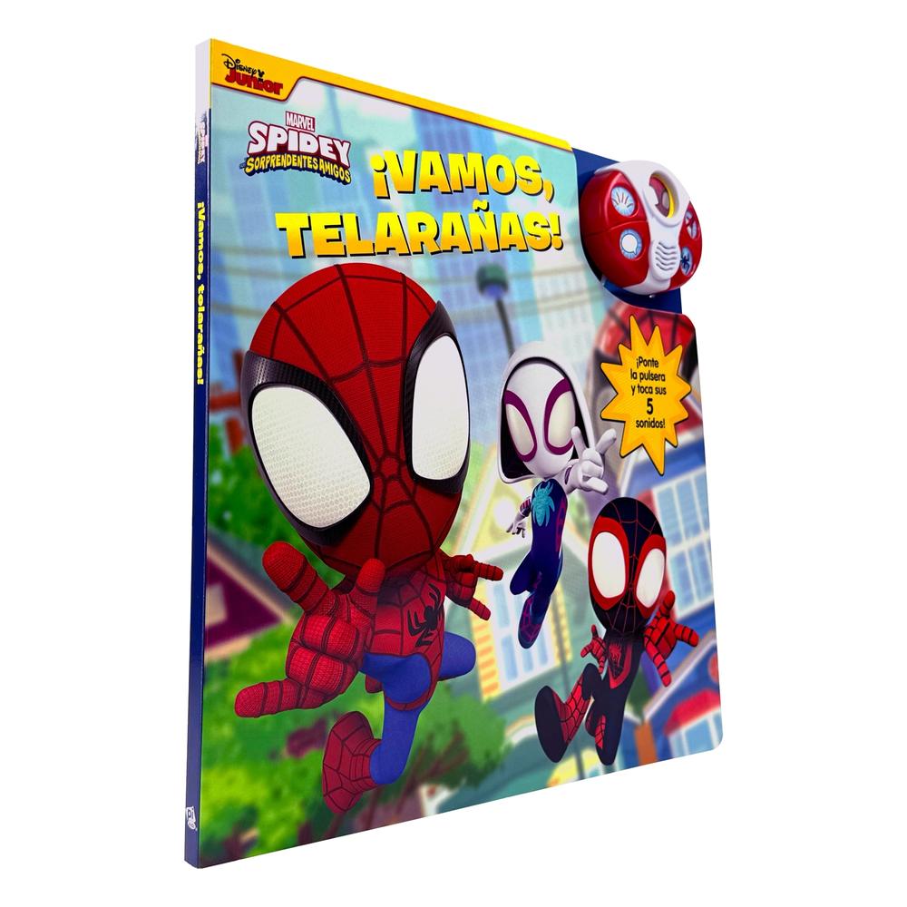 Foto 3 pulgar | Libro Con Pulsera Y 5 Sonidos ¡vamos Telarañas! Spidey Y Sus Sorprendentes Amigos