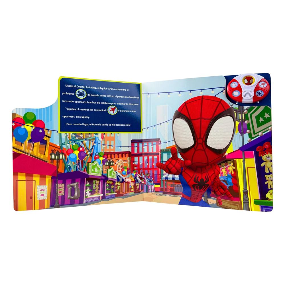 Foto 6 pulgar | Libro Con Pulsera Y 5 Sonidos ¡vamos Telarañas! Spidey Y Sus Sorprendentes Amigos
