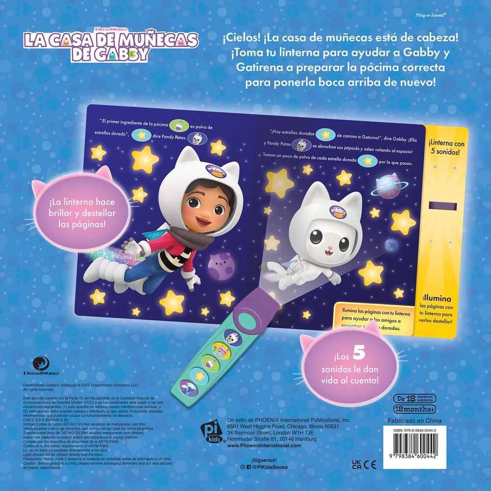 Foto 4 pulgar | Libro Linterna ¡ciencia Brillante! Gabby's Dollhouse